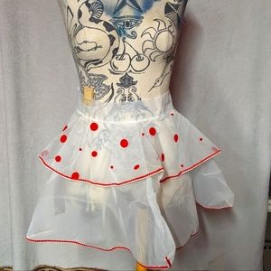 Vintage retro polkadot apron new with tags